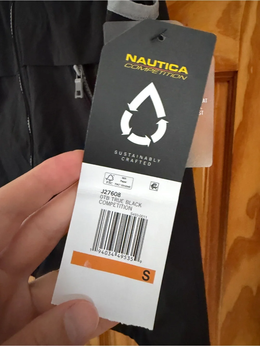 Nautica Competition Black Zip-Front Performance Vest